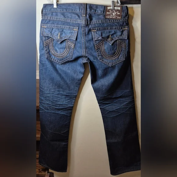 True Religion Ricky Big T Men's Blue Jeans - Picture 9 of 13